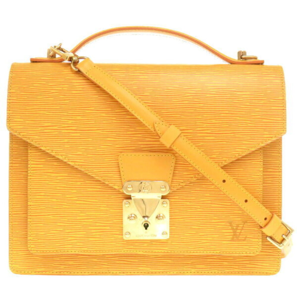 Louis Vuitton Monceau Epi Tassili Yellow handbag LV